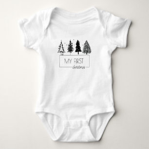 Eleganten Minimerar min första jul T Shirt