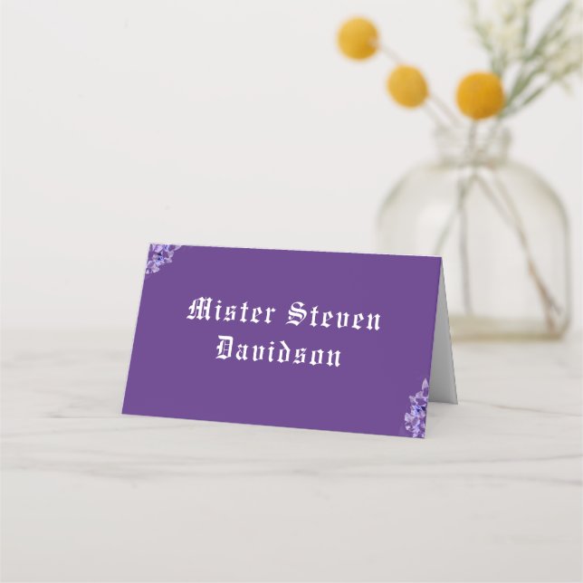Eleganten missar mappat platskort placeringskort (Framsida)
