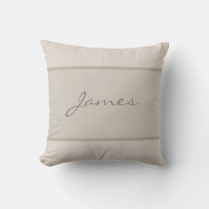 Eleganten Modern Namn Hand Script Teckensnittstext Kudde
