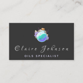 Eleganten Modern Oil Specialist Magic Potion Candl Visitkort