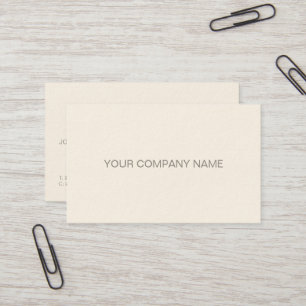 Eleganten Modern Professionell Namnteckning Cream  Visitkort