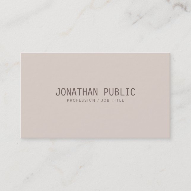 Eleganten Modern Professionell Sleek Template Färg Visitkort (Framsida)
