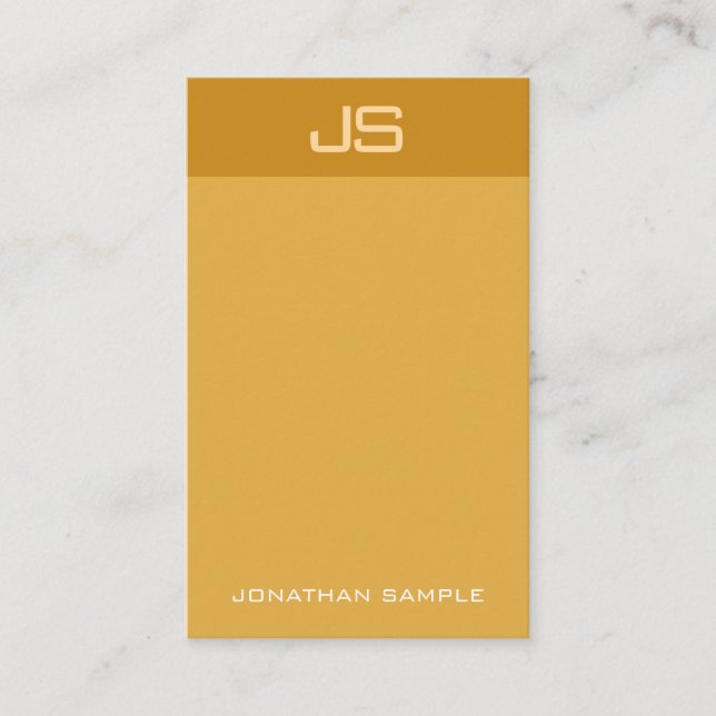 Eleganten Modern Snyggt Monogram Lodrät Template Visitkort (Framsida)
