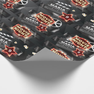 Eleganten Movie Night Birthday Presentpapper