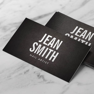 Eleganten Nail Salon fet text - minimalistisk Visitkort