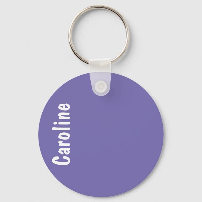 Eleganten Namnteckning skriptmonogram Nyckelring (Framsida)