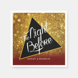 Eleganten Napkin för rehearsal Dinner Pappersservett