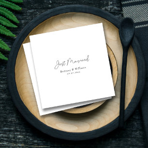 ELEGANTEN NY GIFTA BRÖLLOP - PERSONLIGEN PAPPERSSERVETT