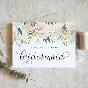Eleganten om elfenbenstorn.. blir du min bridesmai kort