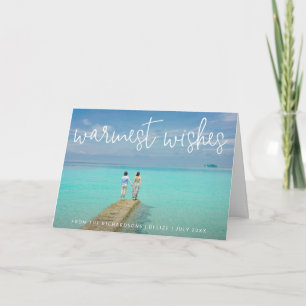 Eleganten Önskemål Beach Photo Jul Helgkort