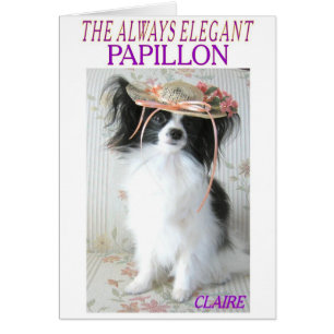 ELEGANTEN PAPILLON HÄLSNINGSKORT