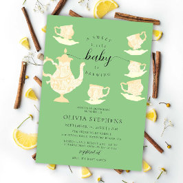 Eleganten Party Boho Snöre Neutralt Baby Shower fö Inbjudningar
