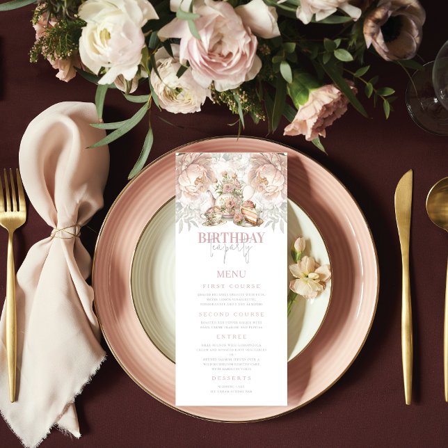 Eleganten Pastel i Party vid födelsedagen Meny (Skapare uppladdad)