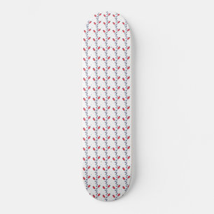 Eleganten Preppy Chic Mönster Mini Skateboard Bräda 18,5 Cm