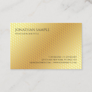 Eleganten professionell ser modern ut i Guld Visitkort