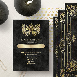 Eleganten Quinceanera, Black Masqueramasken OSA Kort