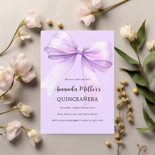 Eleganten Quinceanera Inbjudningar