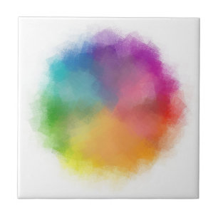 Eleganten Rainbow Färg Modern Abstrakt Template Kakelplatta