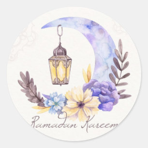 Eleganten Ramadan Kareem Ramadan Sticker Runt Klistermärke