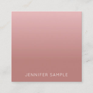 Eleganten Ro Guld Färg minimalistisk modern enkel Fyrkantigt Visitkort