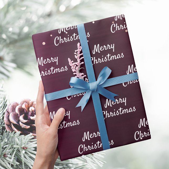 Eleganten ro guld vid jul presentpapper (Skapare uppladdad)