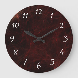 Eleganten röker och avfyrar abstrakt design stor klocka