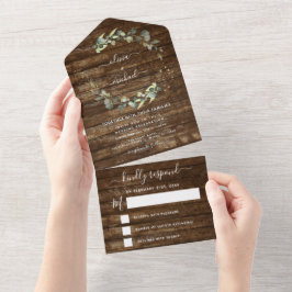 Eleganten Rustic Eucalyptus Greenery Bröllop