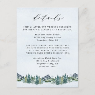 Eleganten Rustic Thmet Bröllop Tilläggskort