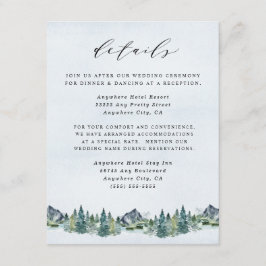 Eleganten Rustic Thmet Bröllop Tilläggskort