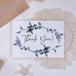 Eleganten Sage Grönt Blommigt Silver Tack för ditt Kort