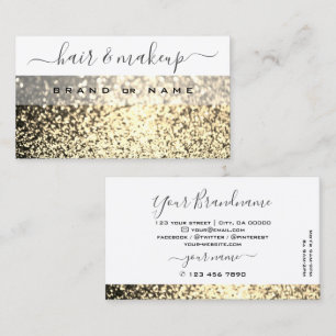 Eleganten Shimmery vid Luxury White Guld Gnistra G Visitkort