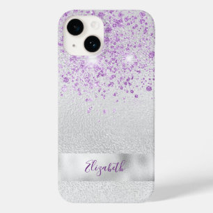 eleganten silver lila glitter namn