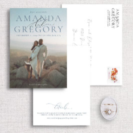 Eleganten Skriptfoto Spara datumkortet Spara Datumet