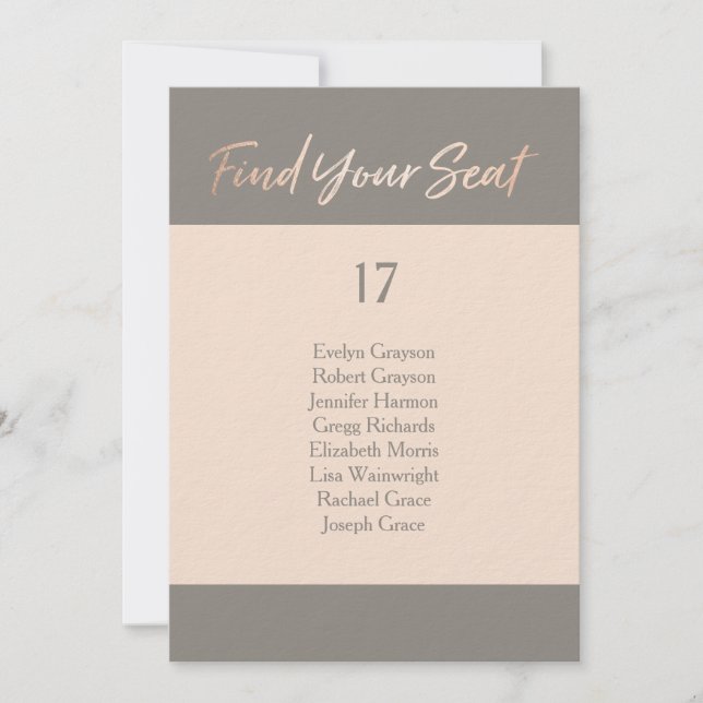 Eleganten skrivar fauxen omkullkastar placering inbjudningar (Framsida)