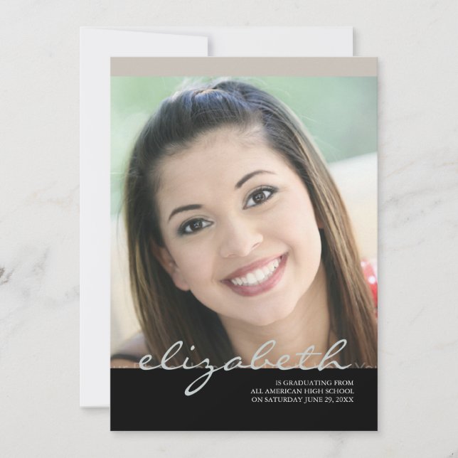 Eleganten skrivar känt akademikert: Champagne Inbjudningar (Framsida)