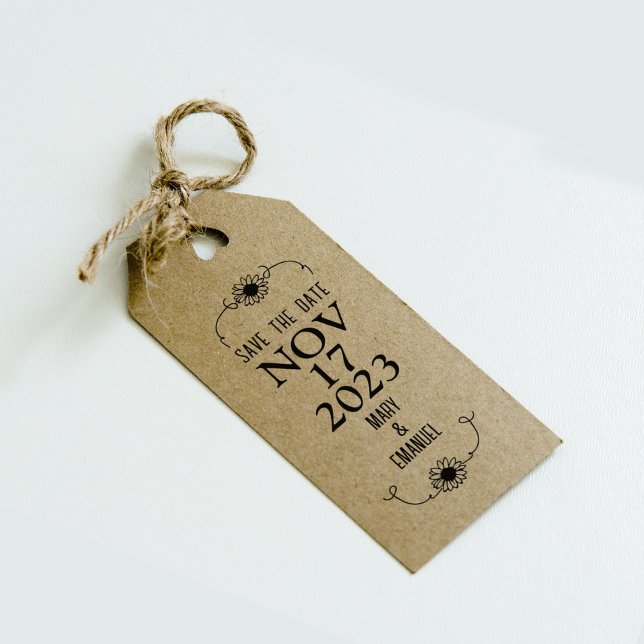 Eleganten Spara datum Bröllop Stämpel (Skapare uppladdad)