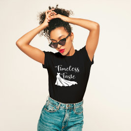 eleganten "Tidsfri inklistring" T Shirt