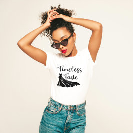 eleganten "Tidsfri inklistring" T Shirt