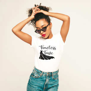 eleganten "Tidsfri inklistring" T Shirt