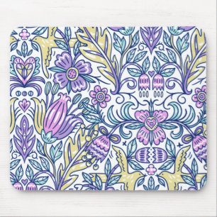 Eleganten Vattensfärgad blomfärgad natur Musmatta