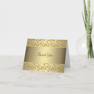 Eleganten virvlar runt guld- tack kort