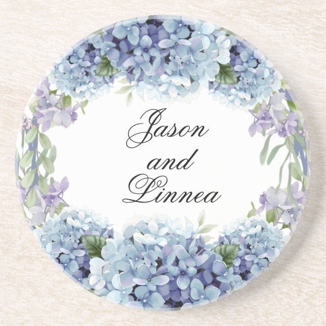 Eleganten Watercolor för Glöm-Me-Not-Flowers  Underlägg (Framsidan)