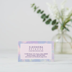 Eleganten Watercolor Lilac Pinkish Ombre Visitkort