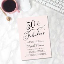 Elegantens 50:e Födelsedagsfestens Rosa