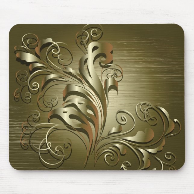 Elegantens Abstrakt Art 5 Mousepad Musmatta (Framsidan)