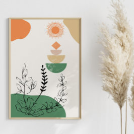 Elegantens abstrakt, medelårhundradets minimalisti poster