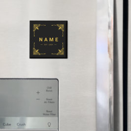 Elegantens anpassade namnmagnet för hem eller kont magnet