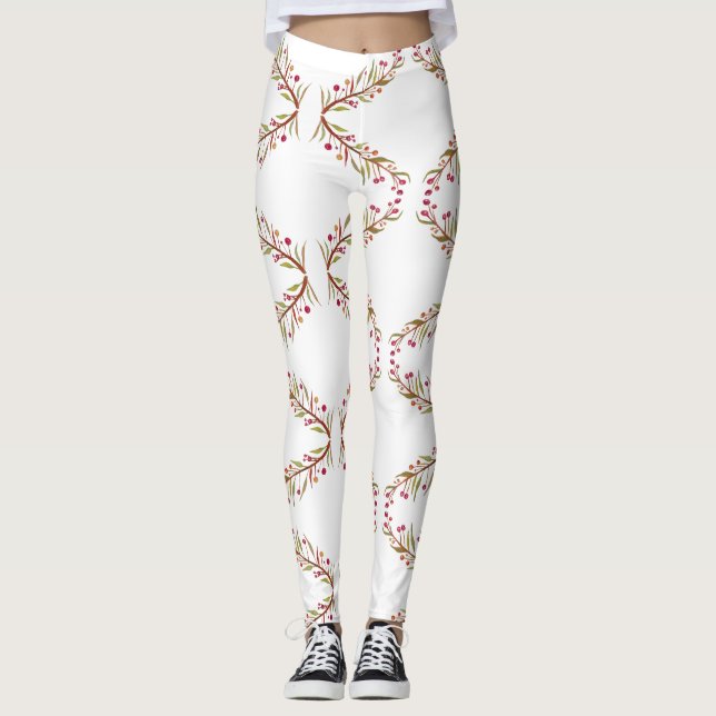 Elegantens Anpassningsbar för Fall Design Leggings (Framsida)