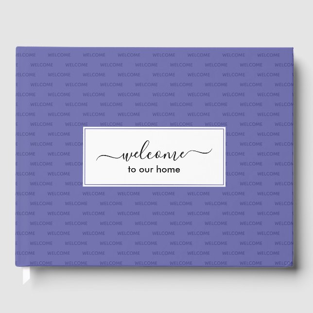 Elegantens Anpassningsbar VÄLKOMNAR TILL HEMMET Gästböcker (Framsida)