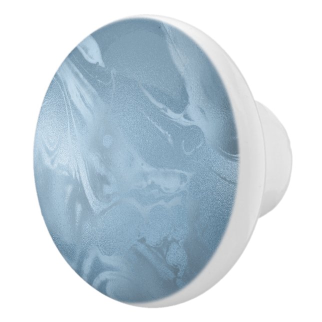 Elegantens baby blue marmor i modern snyggt knopp (Höger)